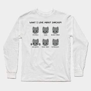 Cute Funny Humor Sarcastic Cat Lover Quote - Animal Lover Design Long Sleeve T-Shirt